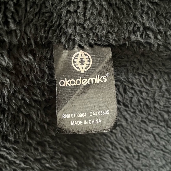 Akademiks Full Zip Sherpa Lined Mock Neck Jacket Size M - Picture 10 of 11